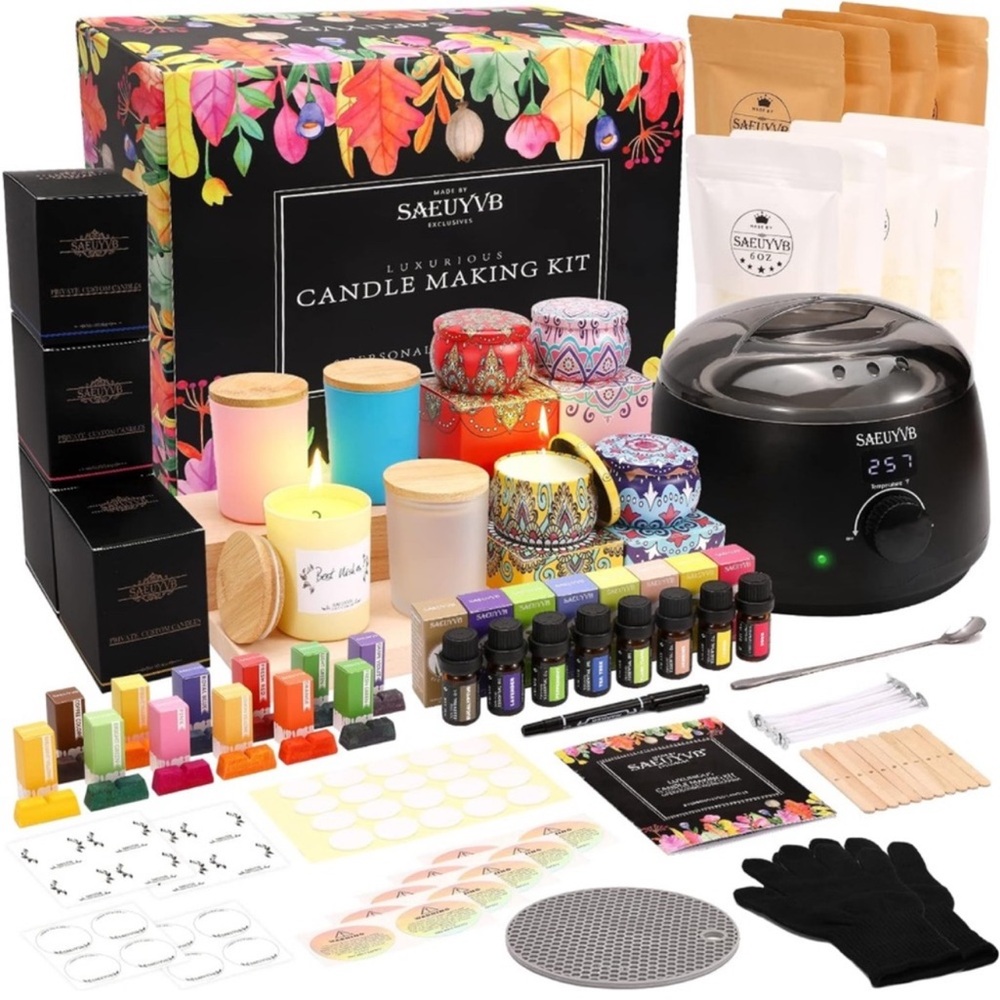 - DIY CANDLE MAKING KIT 
PERFECT FOR COUPLES GIRL NIGHT FRIENDS & FAMILIES…
